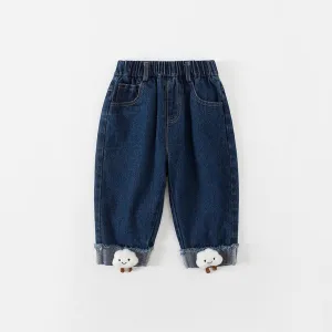 3D Cartoon Cloud Denim Pants