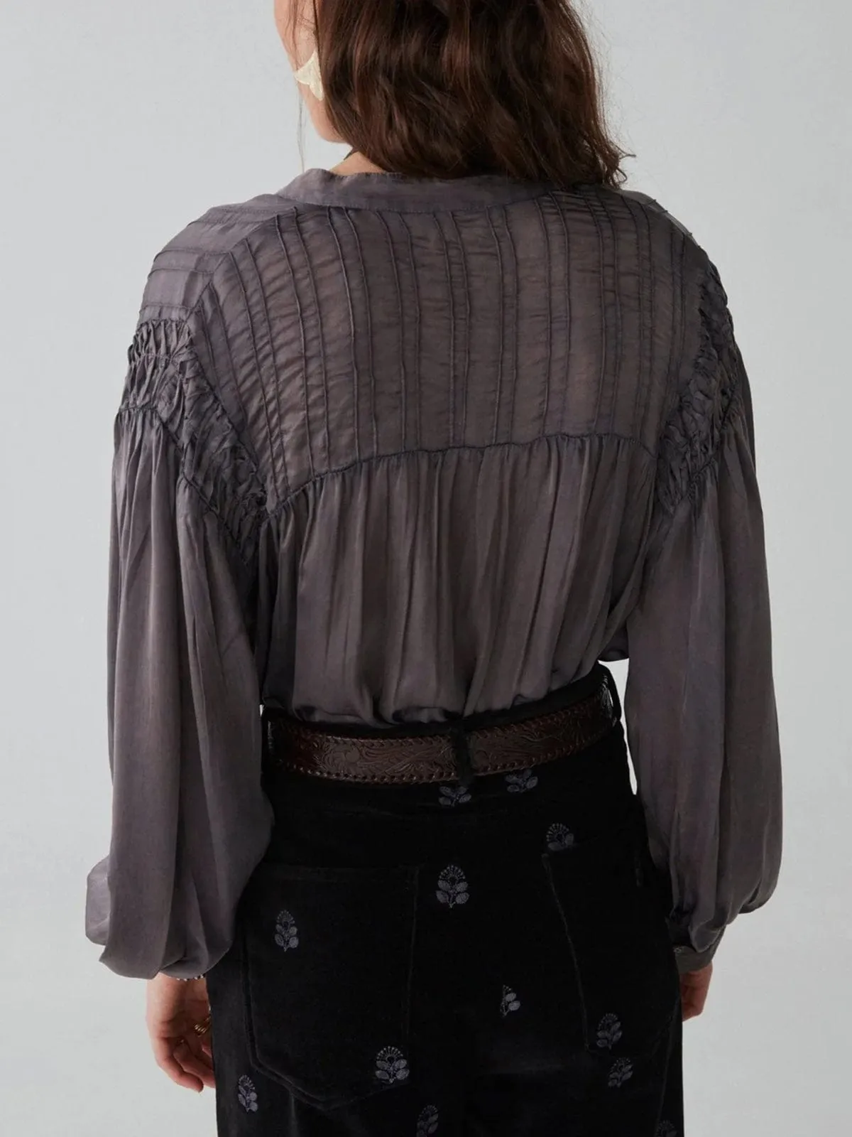 Aida Blouse - Silver