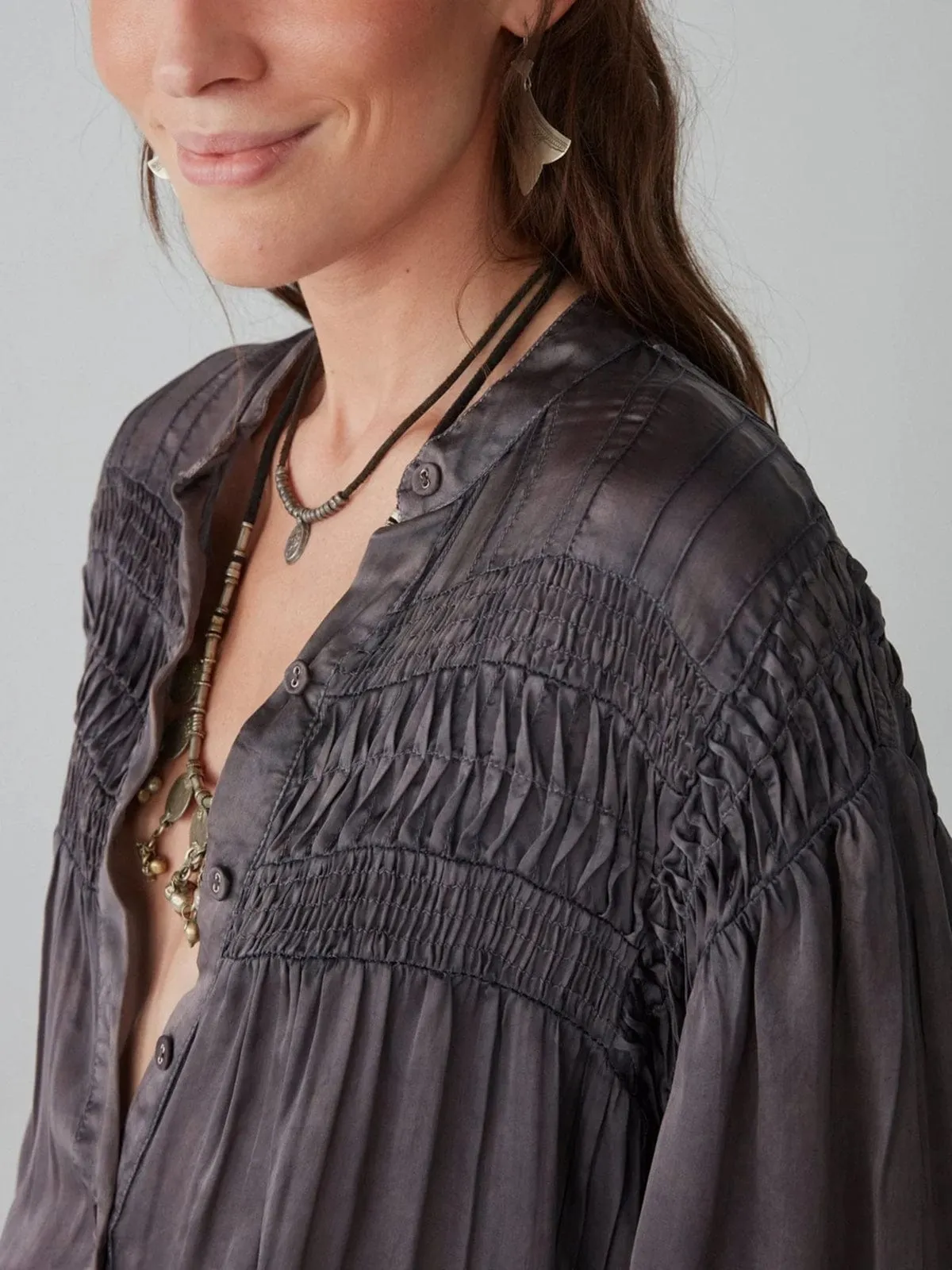 Aida Blouse - Silver
