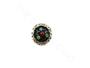 Black Design 3 Acrylic Buttons