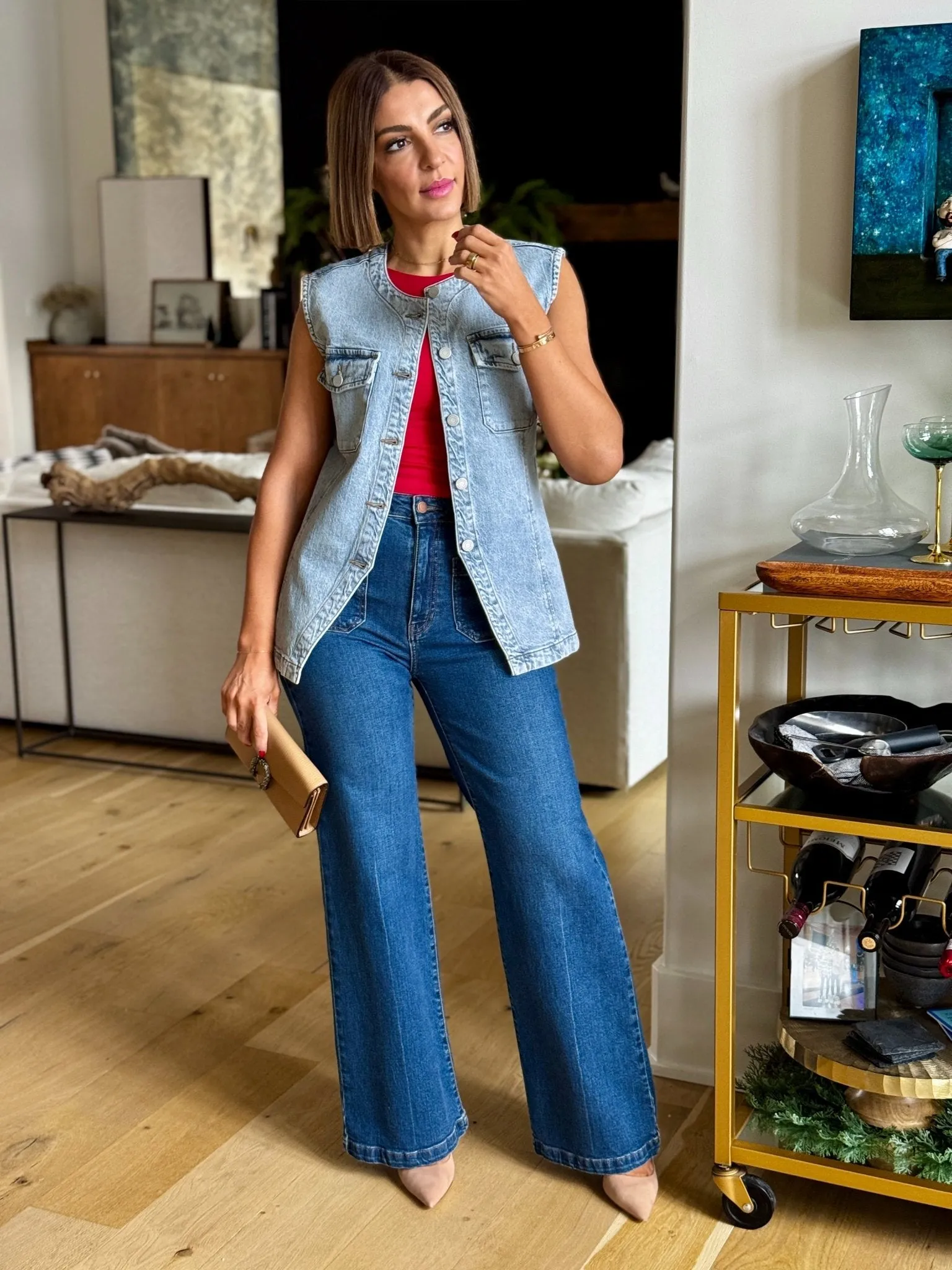 Callie Denim Vest by Habitual