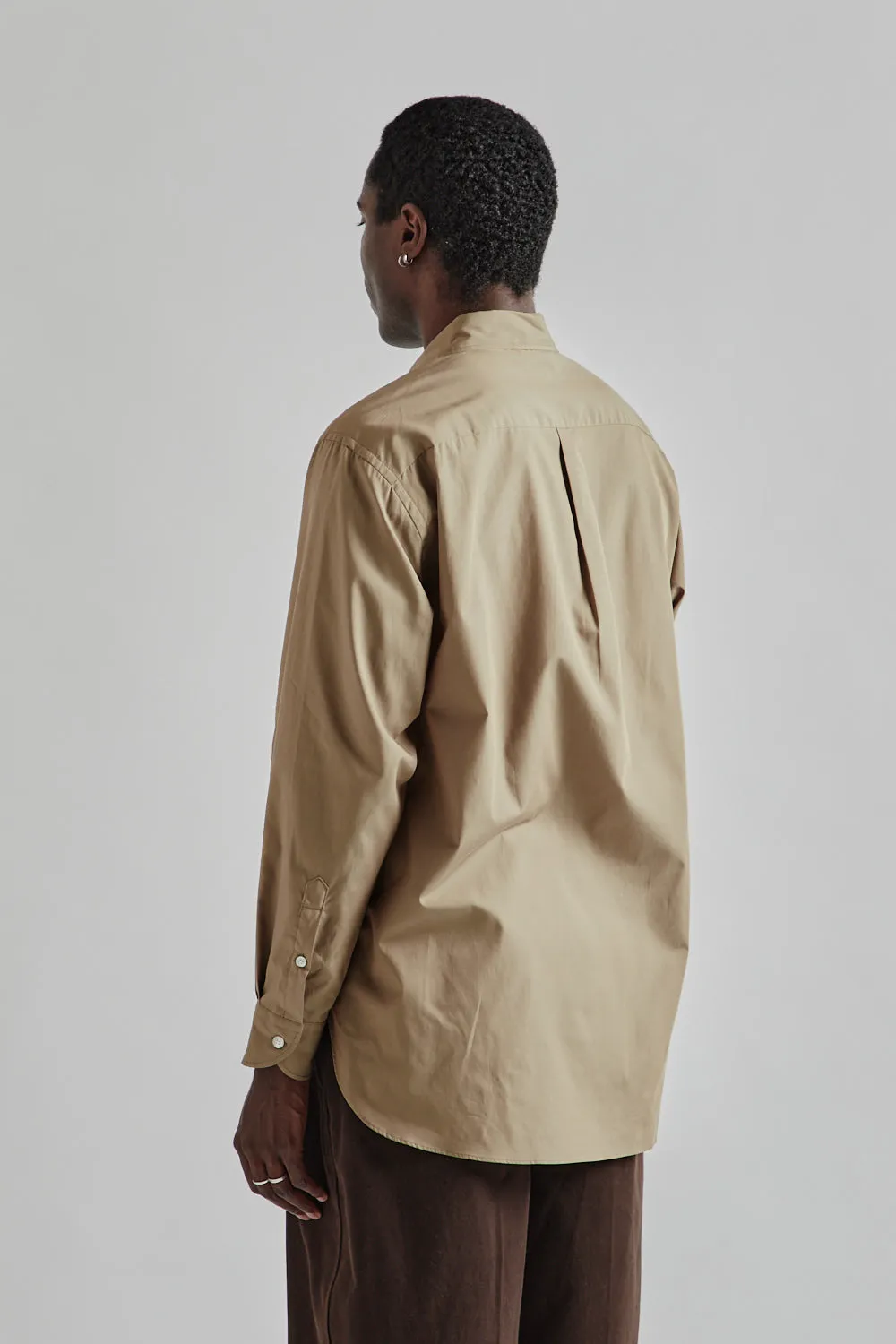 Chambray Classic Shirt - Olive Beige