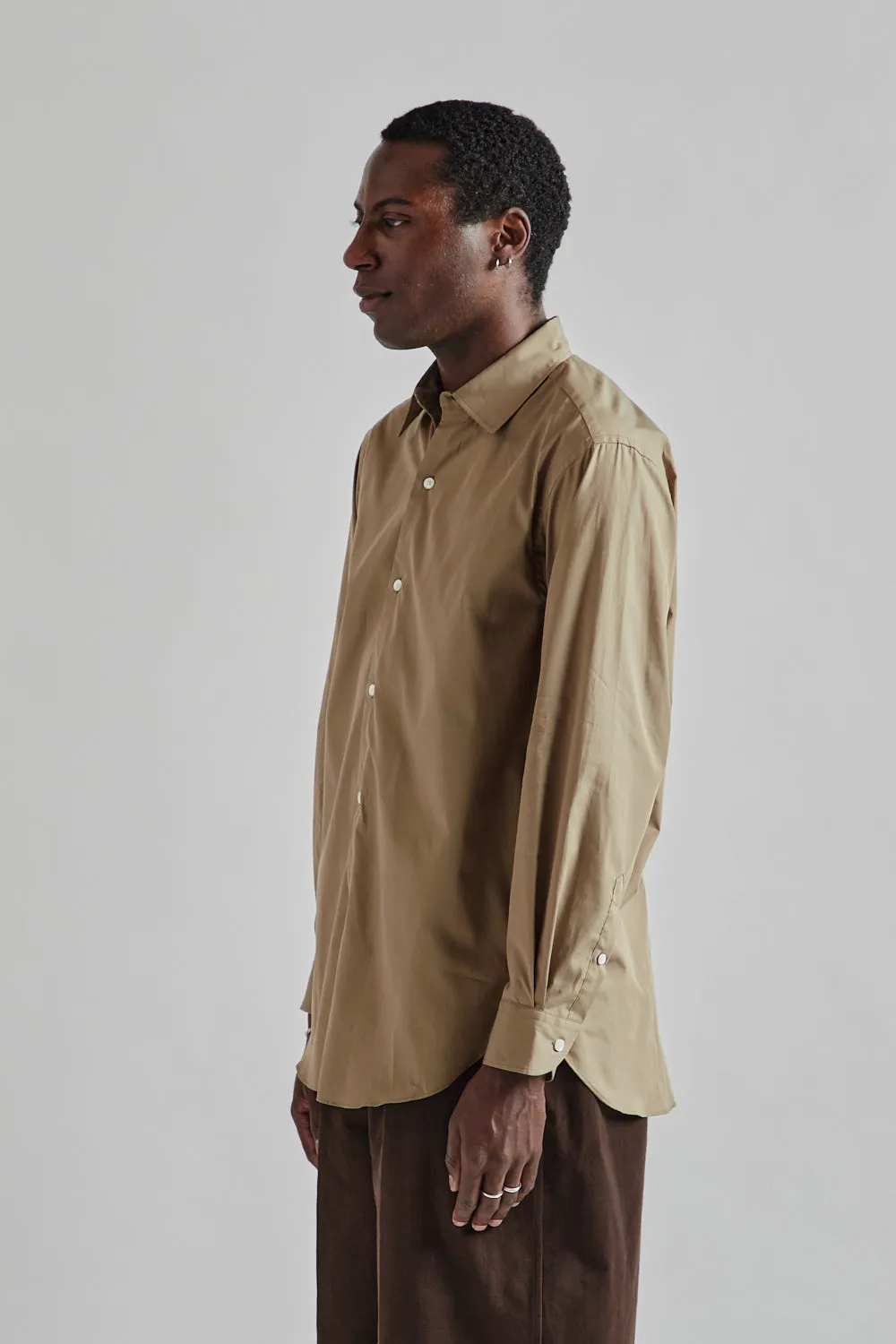 Chambray Classic Shirt - Olive Beige
