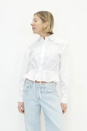 CLAIRE WAIST SHIRT IN WHITE