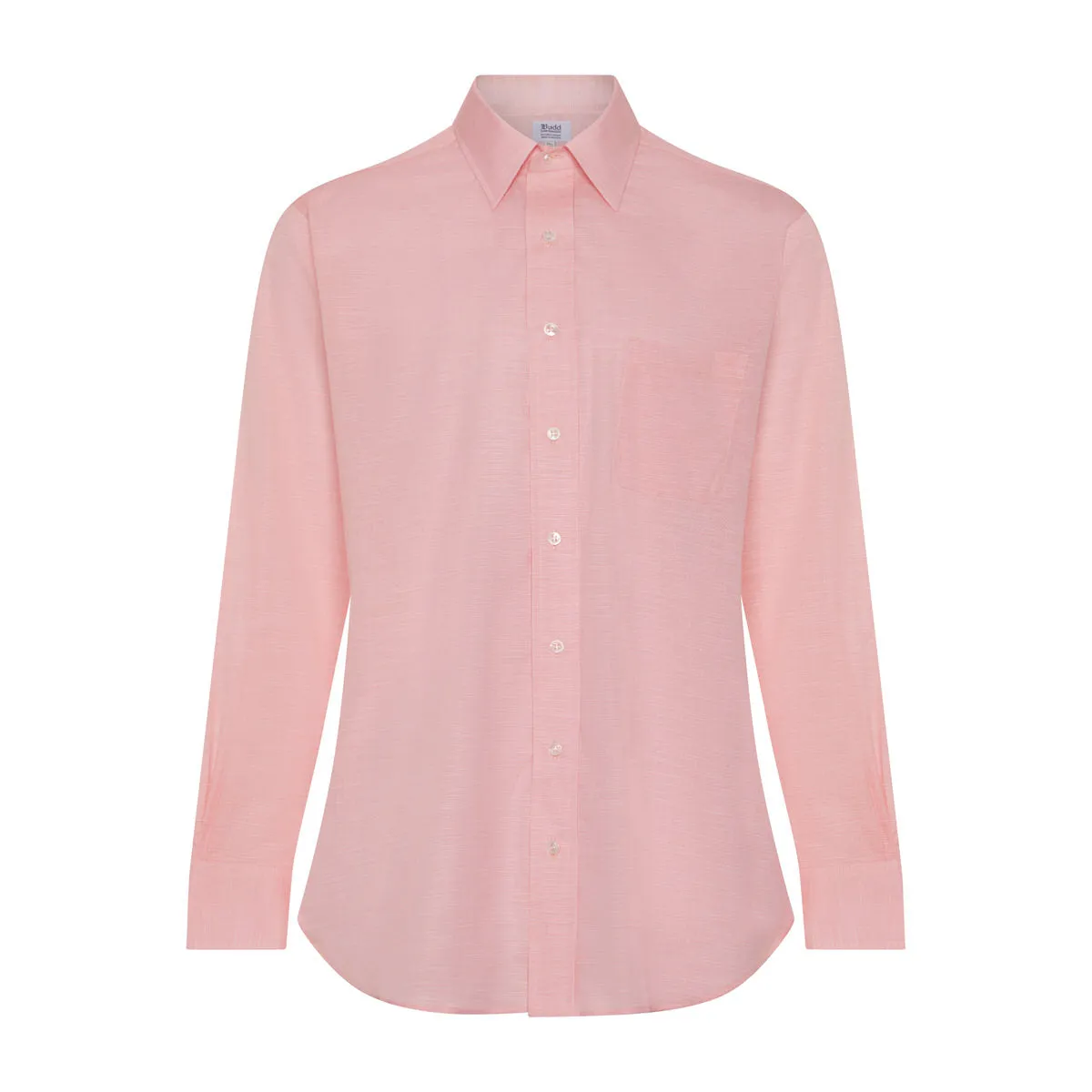 Classic Fit Swiss Twill Button Cuff Shirt in Pink