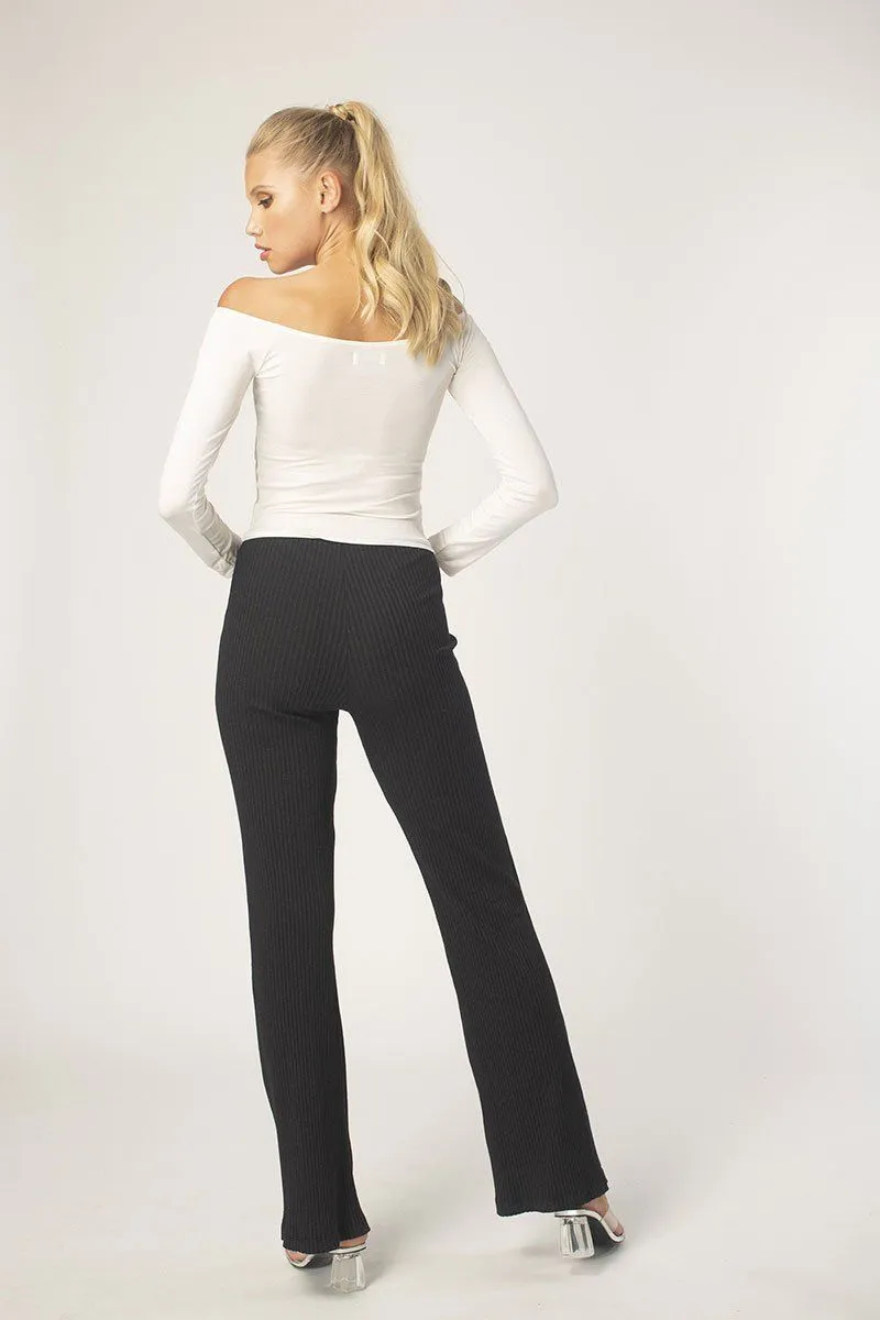 Coconut Off-Shoulder Rouched Top