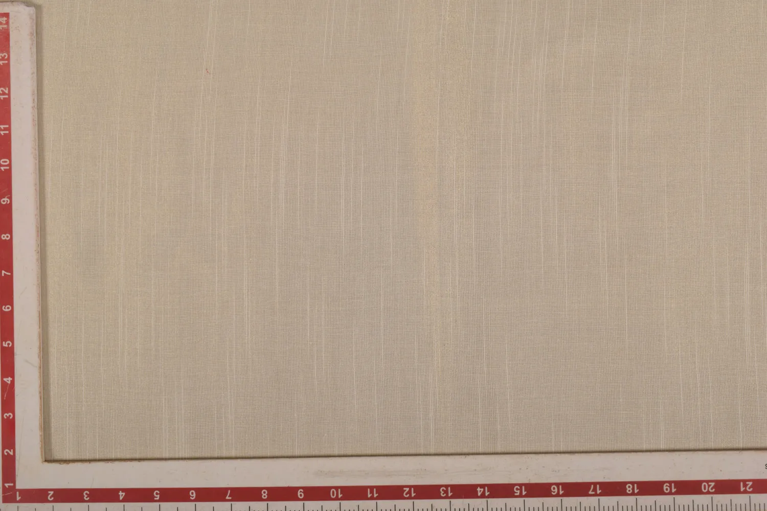 Cream Plain Cotton Blend Lurex Viscose Fabric