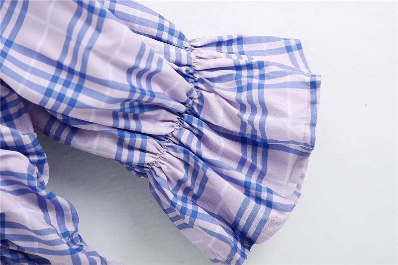 CROPPED CHECKED TOP