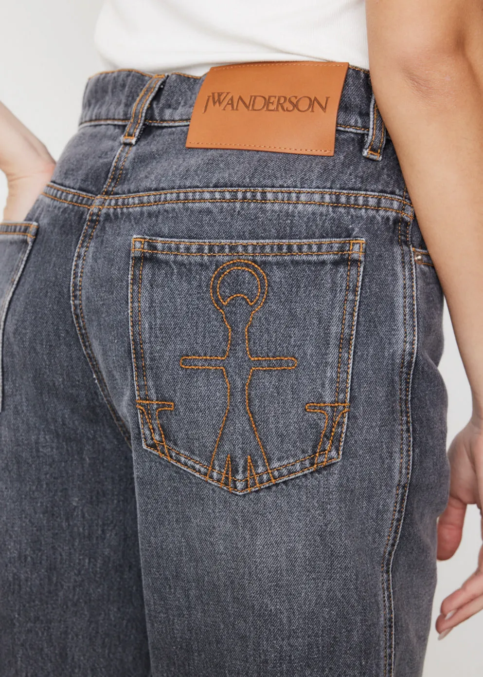 Cut Out Knee Bootcut Jeans