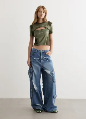Cut-Out Racing T-Shirt