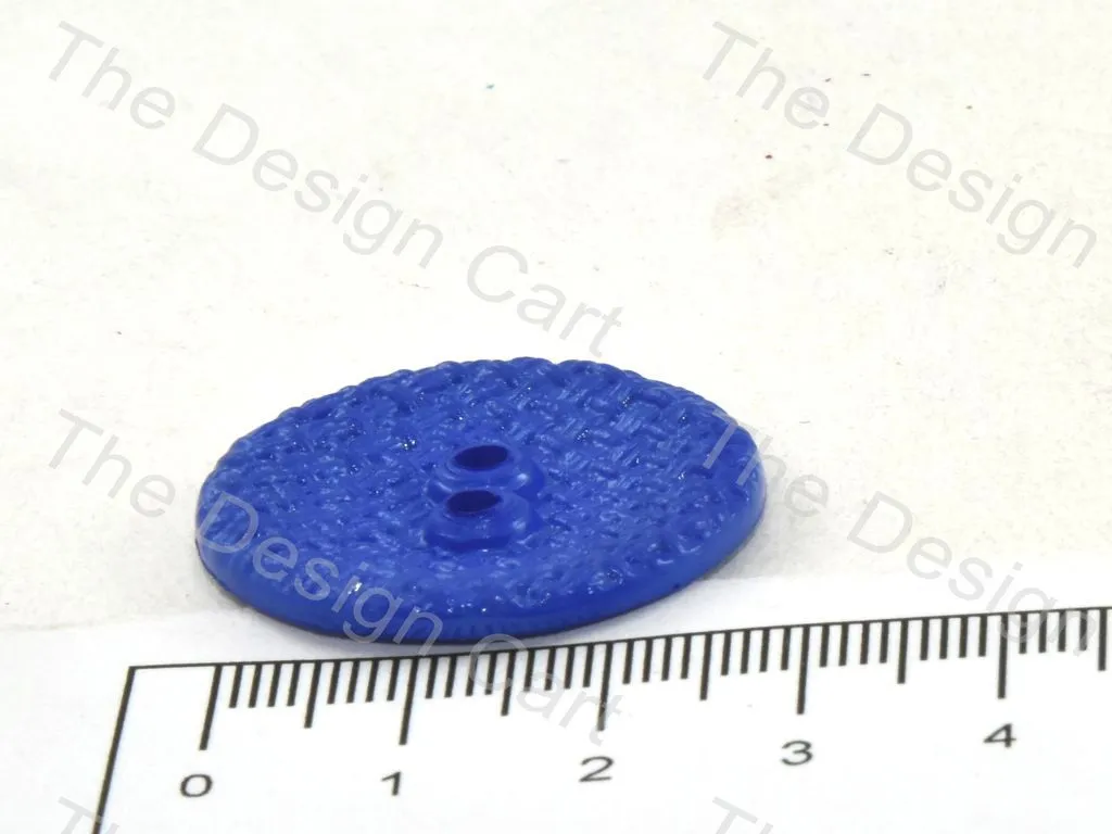 Dark Green Circular Mesh Polyster Button