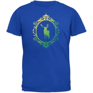 Deer Silhouette Royal Adult T-Shirt