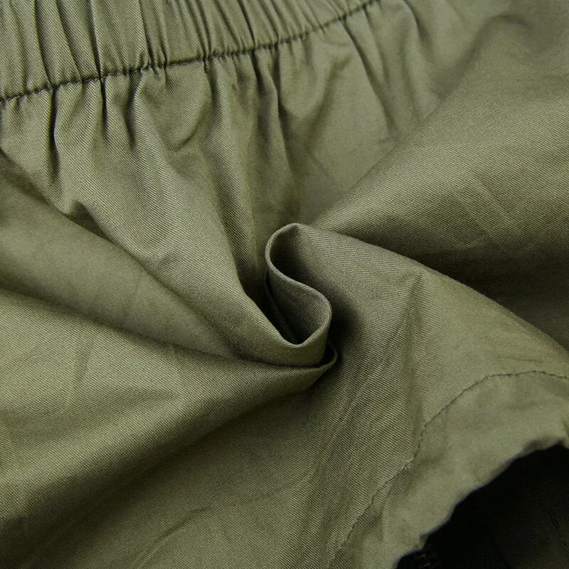 Drawstring Tube Cargo Style Zipper Top