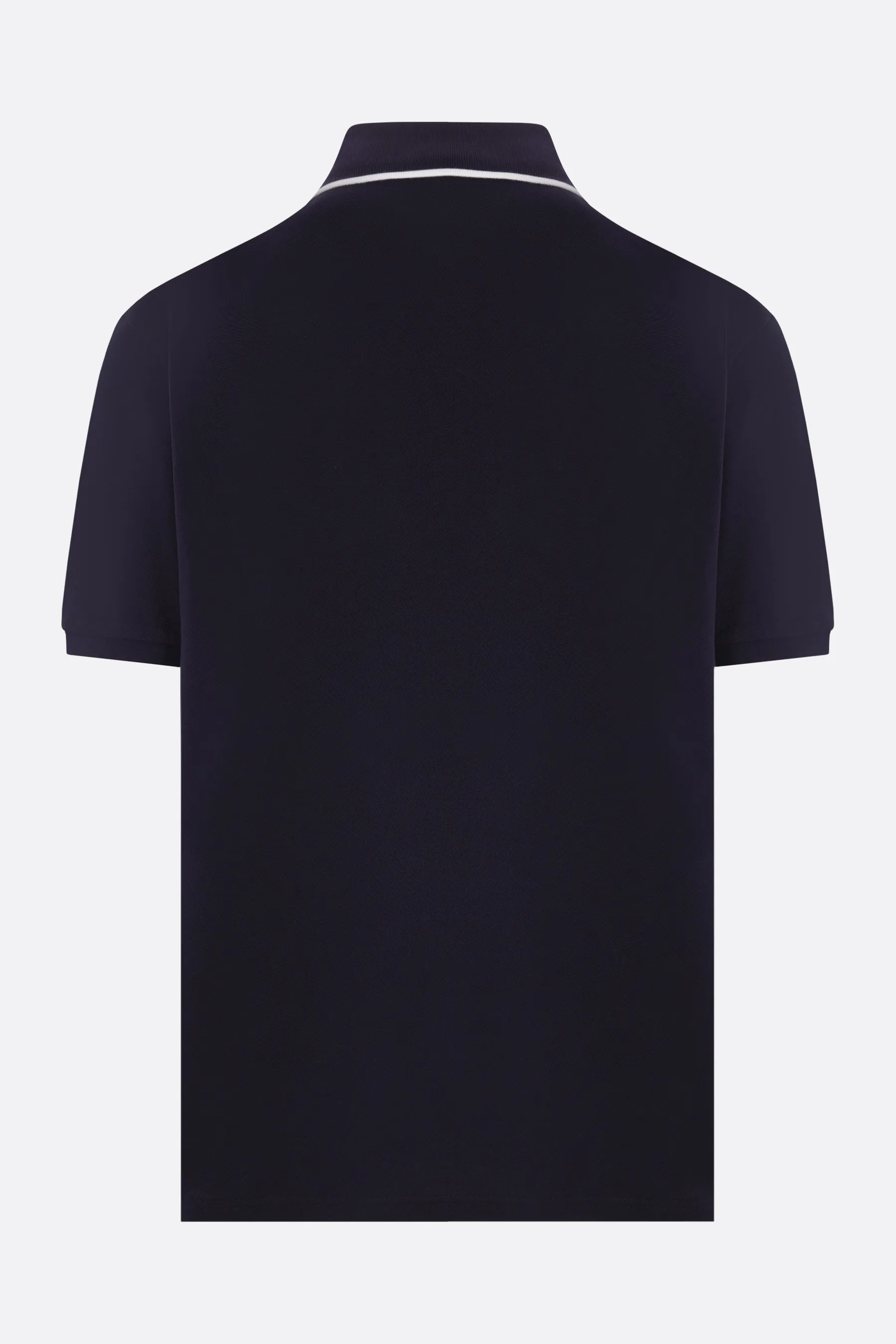 Embroidered Stretch Piquet Polo Shirt