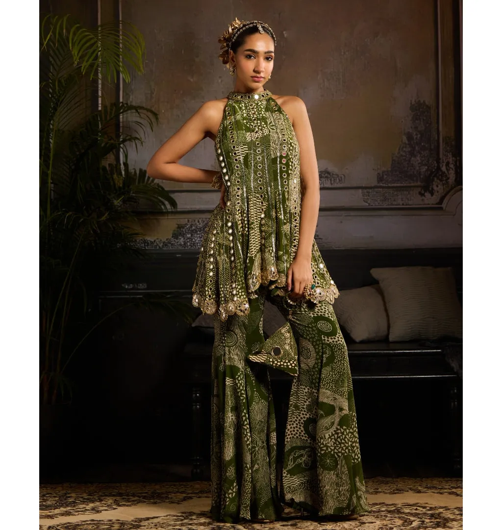 Eucalyptus Glow Peplum Set