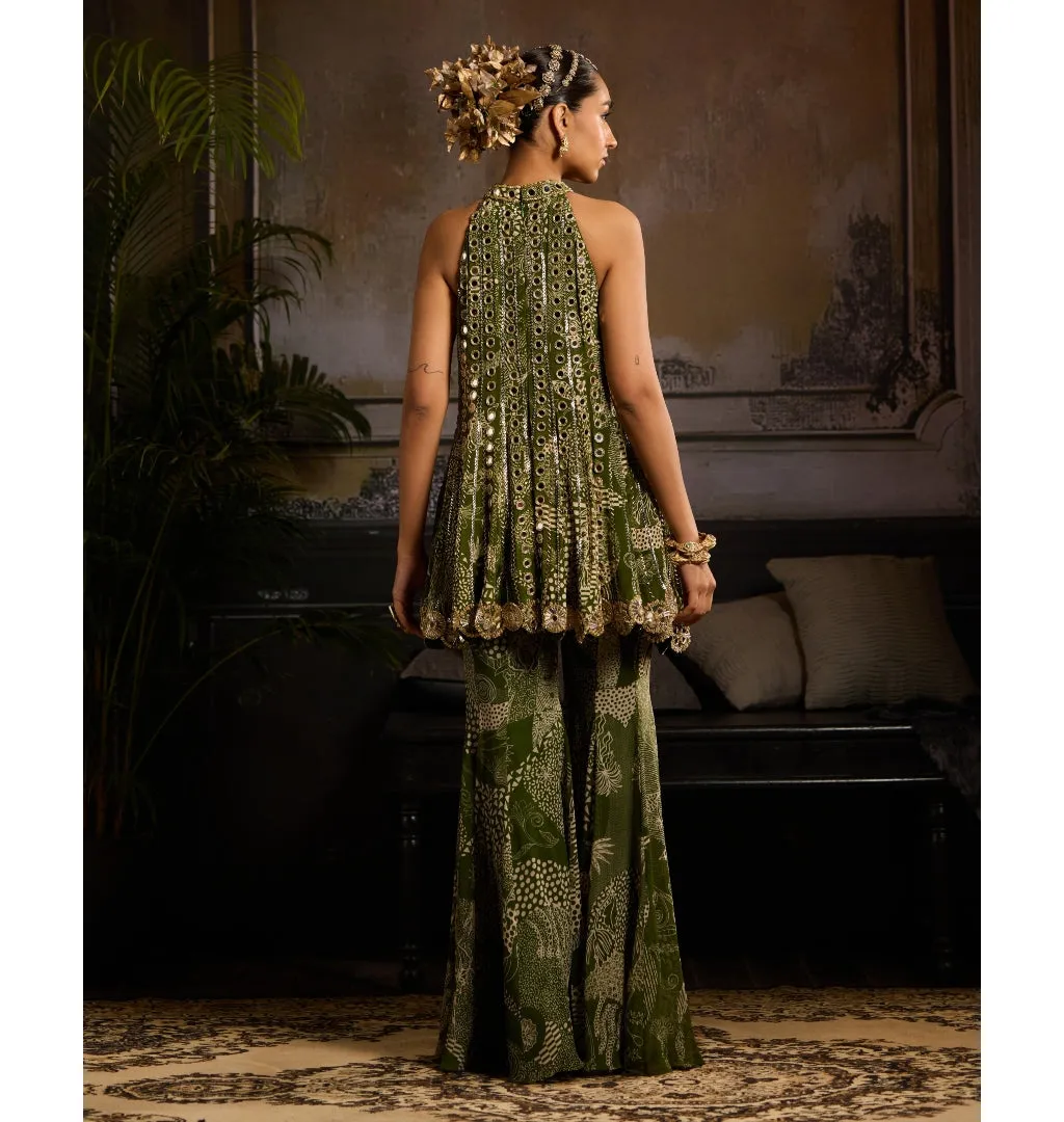 Eucalyptus Glow Peplum Set