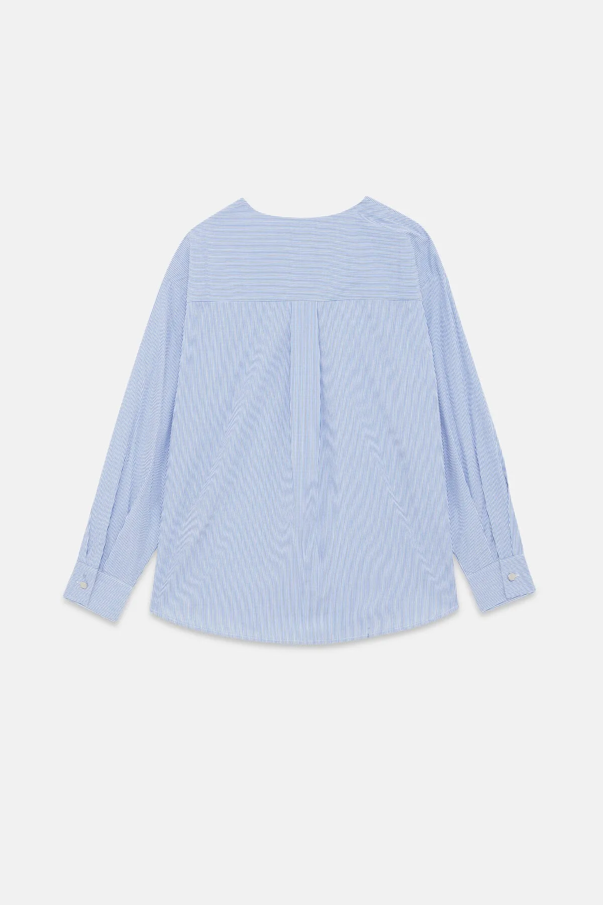 Evora Striped Military Top