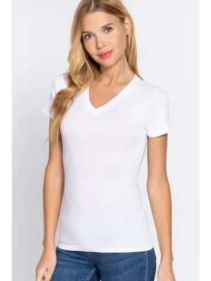 Fitted Short Sleeve Top