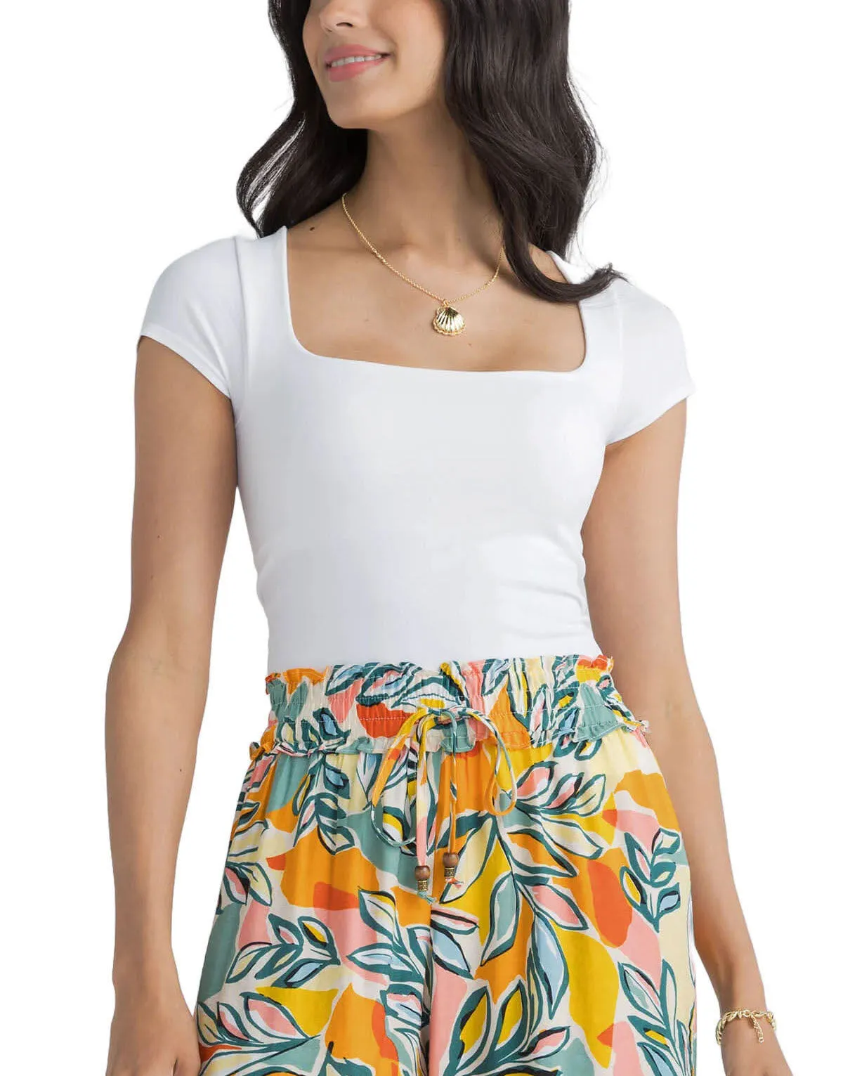 Free People Clean Lines Baby Tee