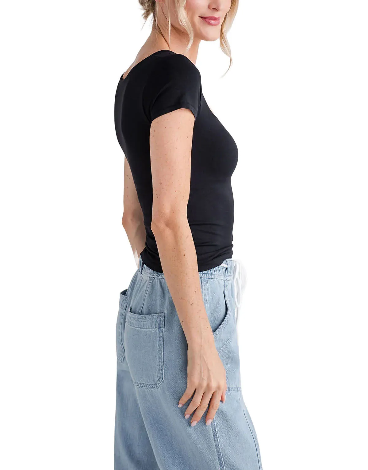 Free People Clean Lines Baby Tee