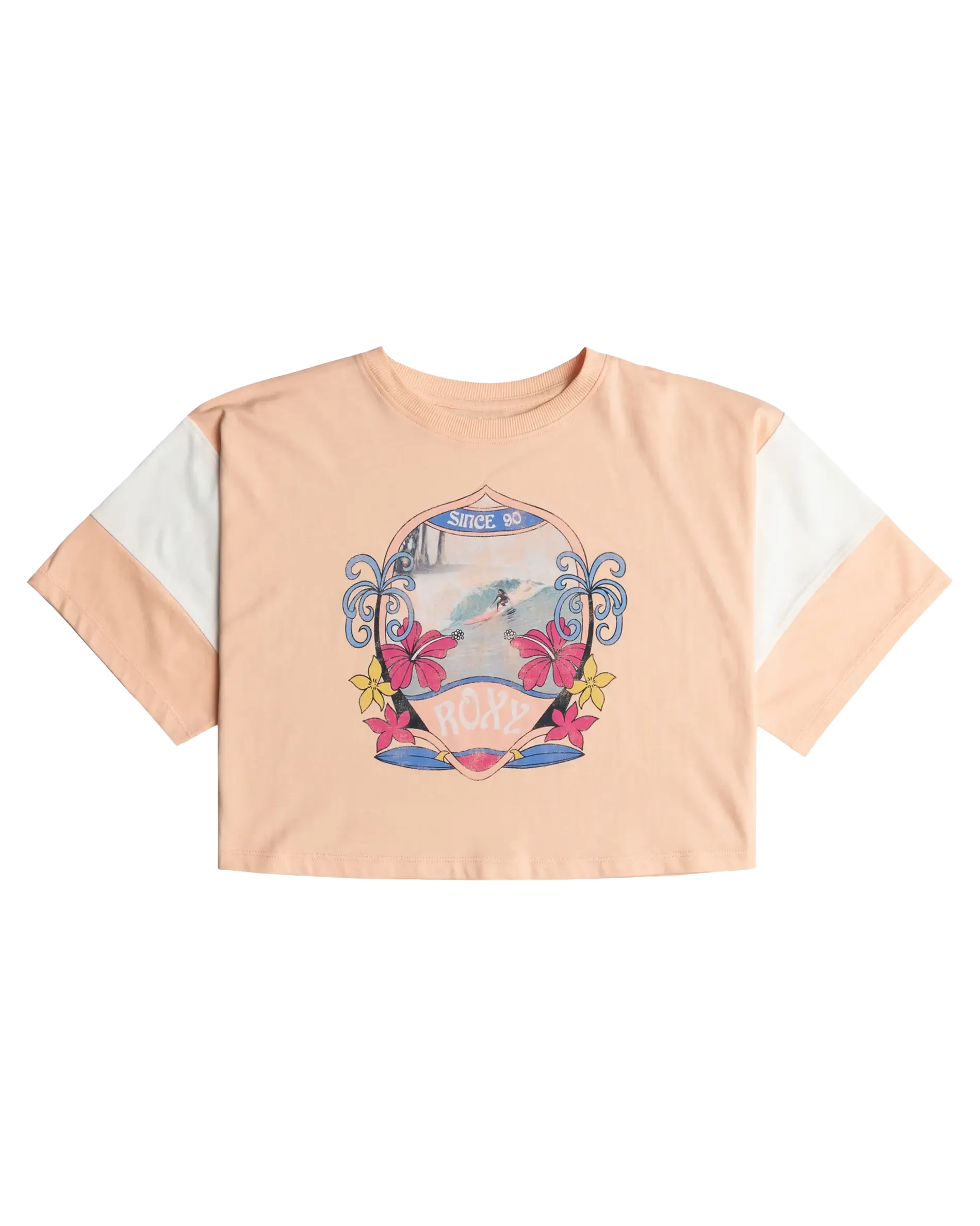 Girls Lets Get It Started T-Shirt in Peach Parfait
