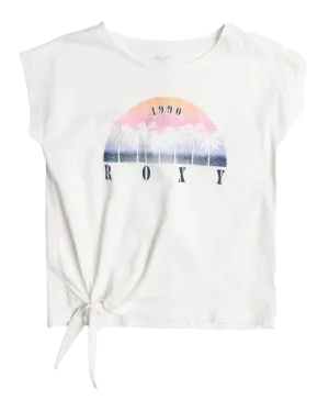 Girls Pura Playa T-Shirt in Snow White