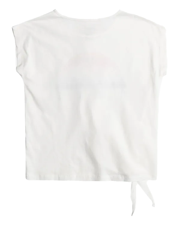 Girls Pura Playa T-Shirt in Snow White
