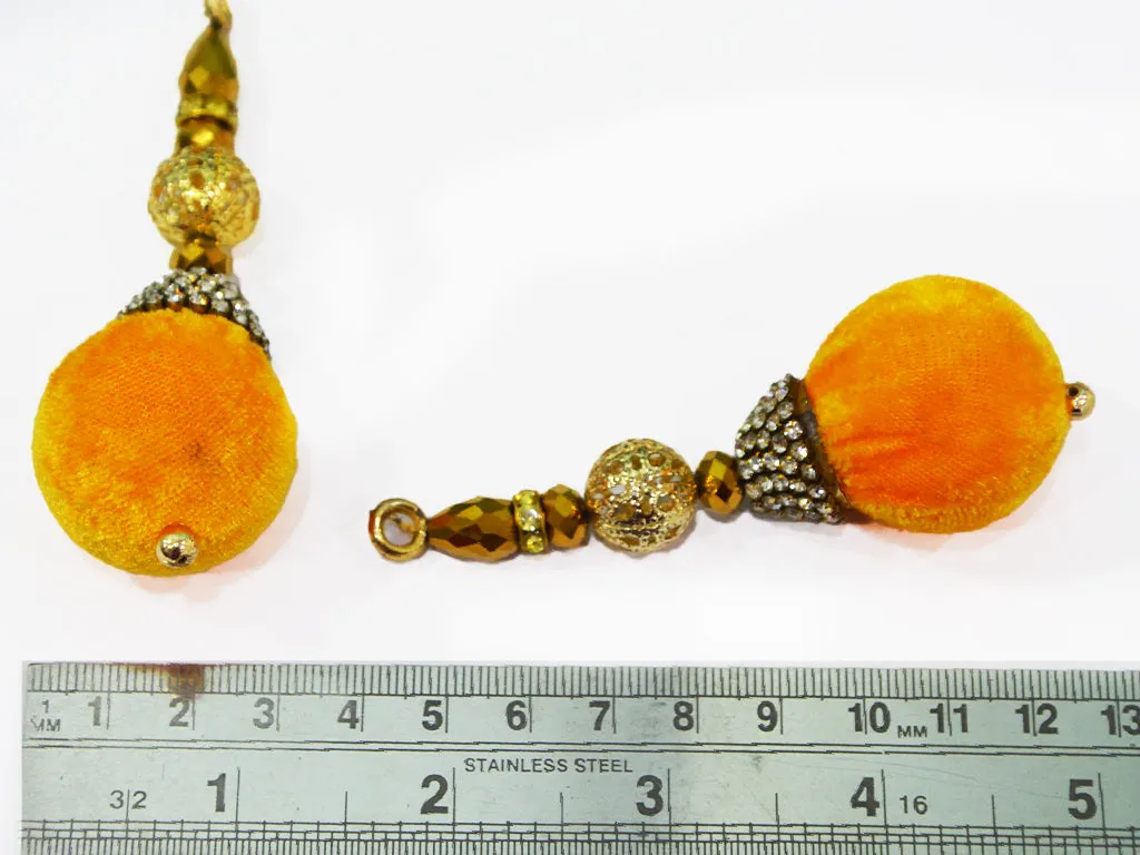 Golden & Yellow Beaded Latkans
