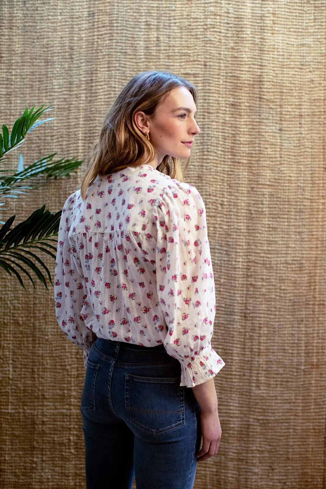 Jamie Blouse- Rose Ditsy