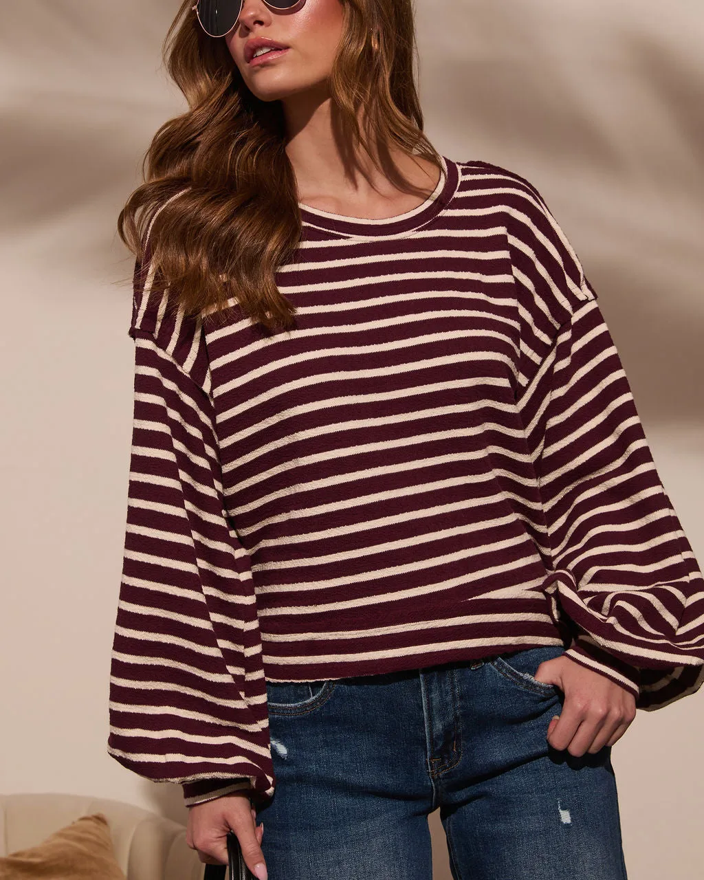 Jemelah Striped Sweatshirt
