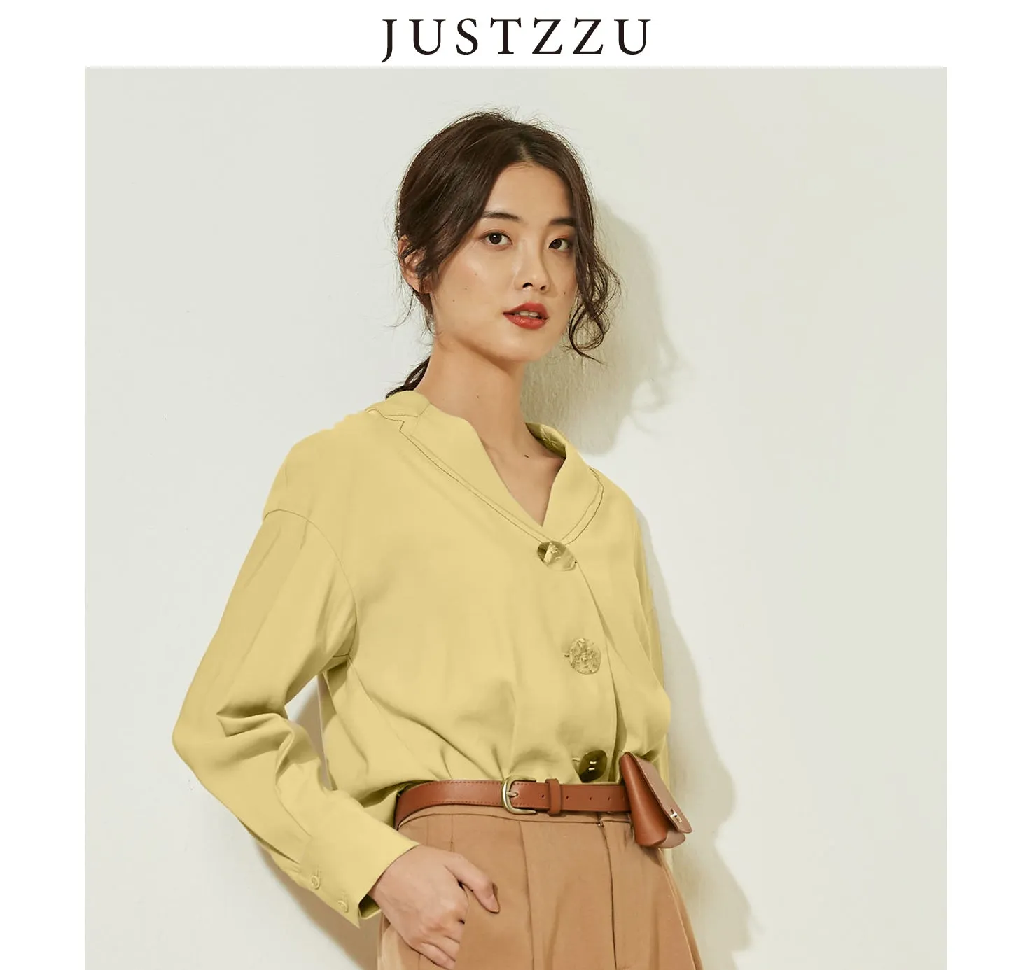 JUSTZZU  Retro Blouse Shirts