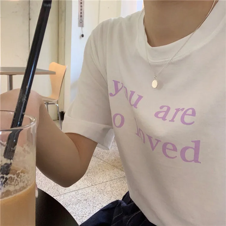 [Korean Style] Champ Letter Print Box Tee