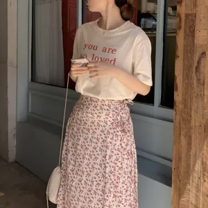 [Korean Style] Champ Letter Print Box Tee