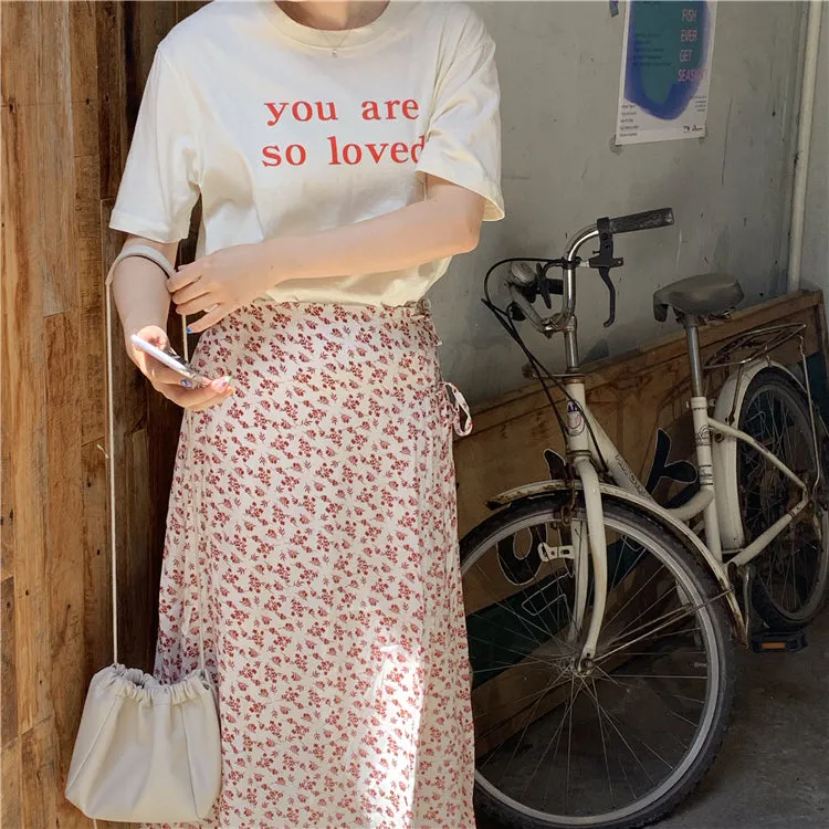 [Korean Style] Champ Letter Print Box Tee
