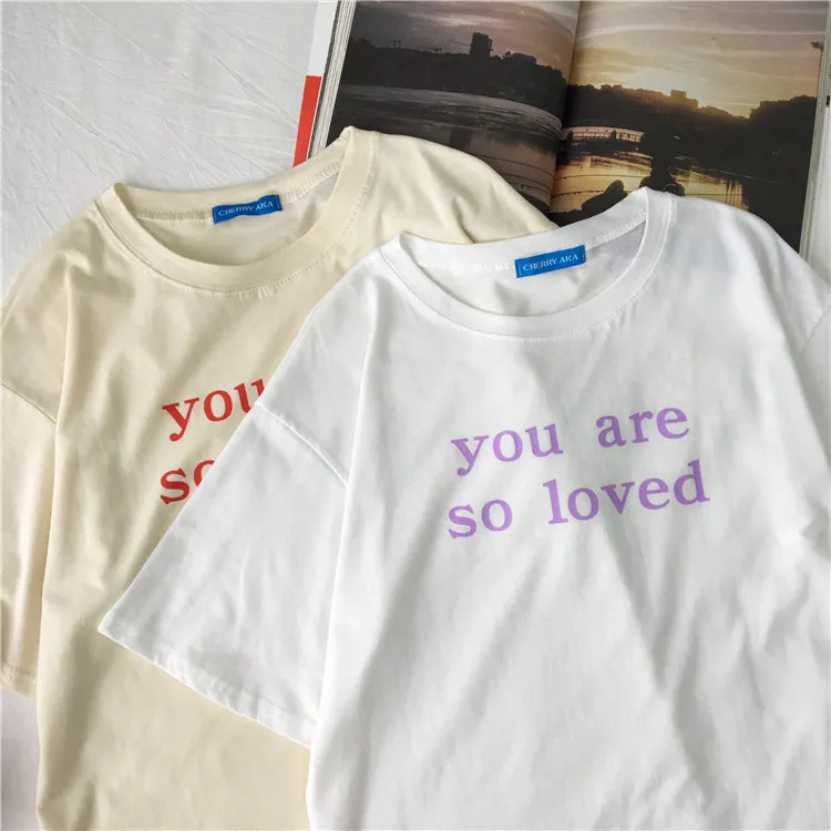 [Korean Style] Champ Letter Print Box Tee