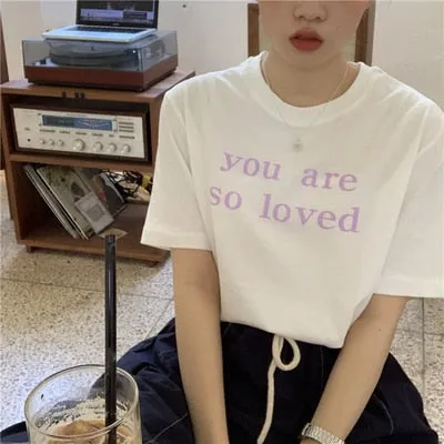 [Korean Style] Champ Letter Print Box Tee