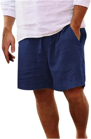 Linen Shorts for Men Men's Sports Shorts Beach Shorts Casual Cotton Linen Shorts Casual Shorts for Men Carpenter