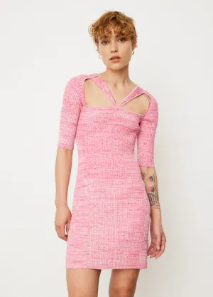 Melange Cut Out Mini Dress