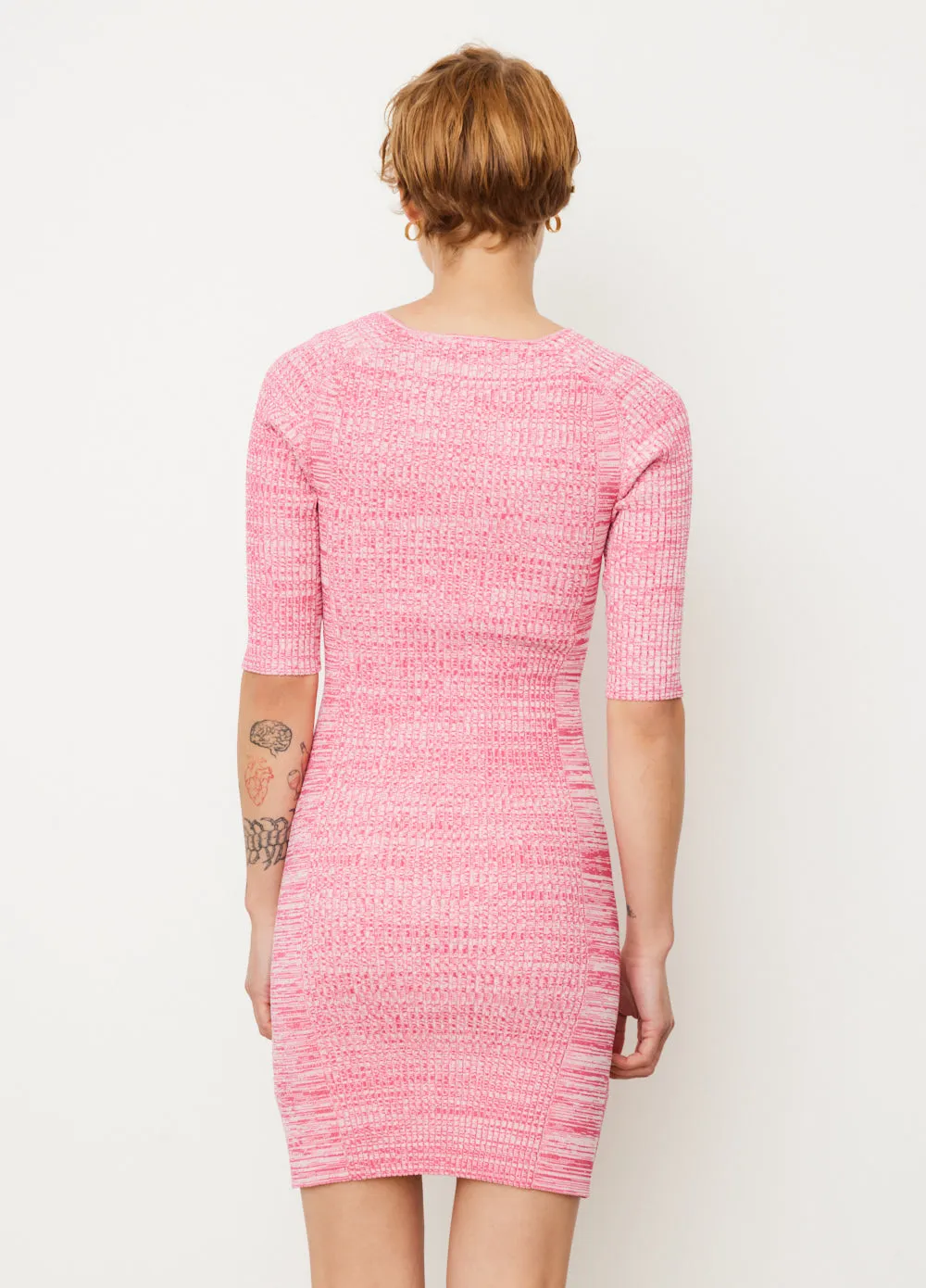 Melange Cut Out Mini Dress