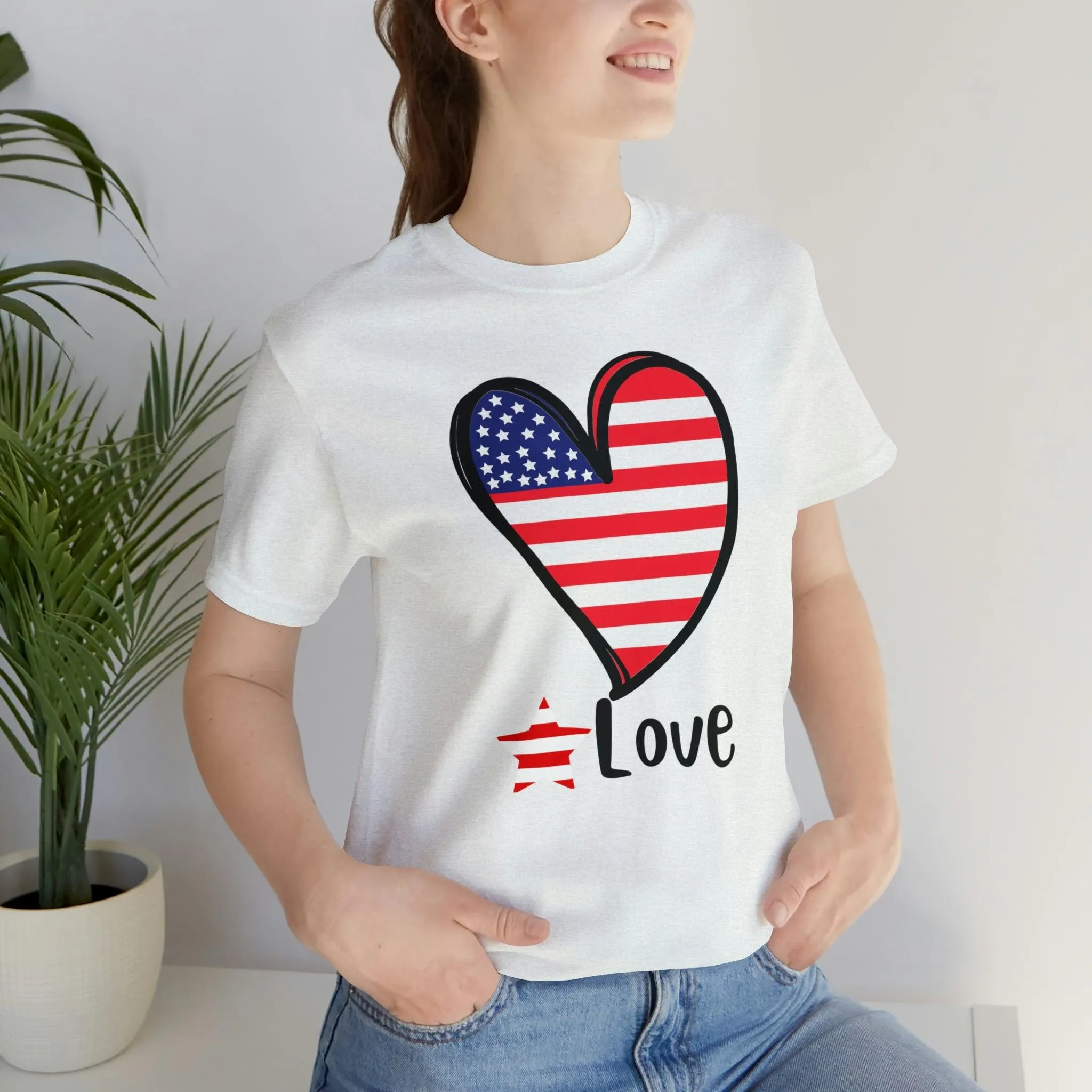 Memorial Day shirt, Love flag shirt, Independence Day, 4th of July shirt