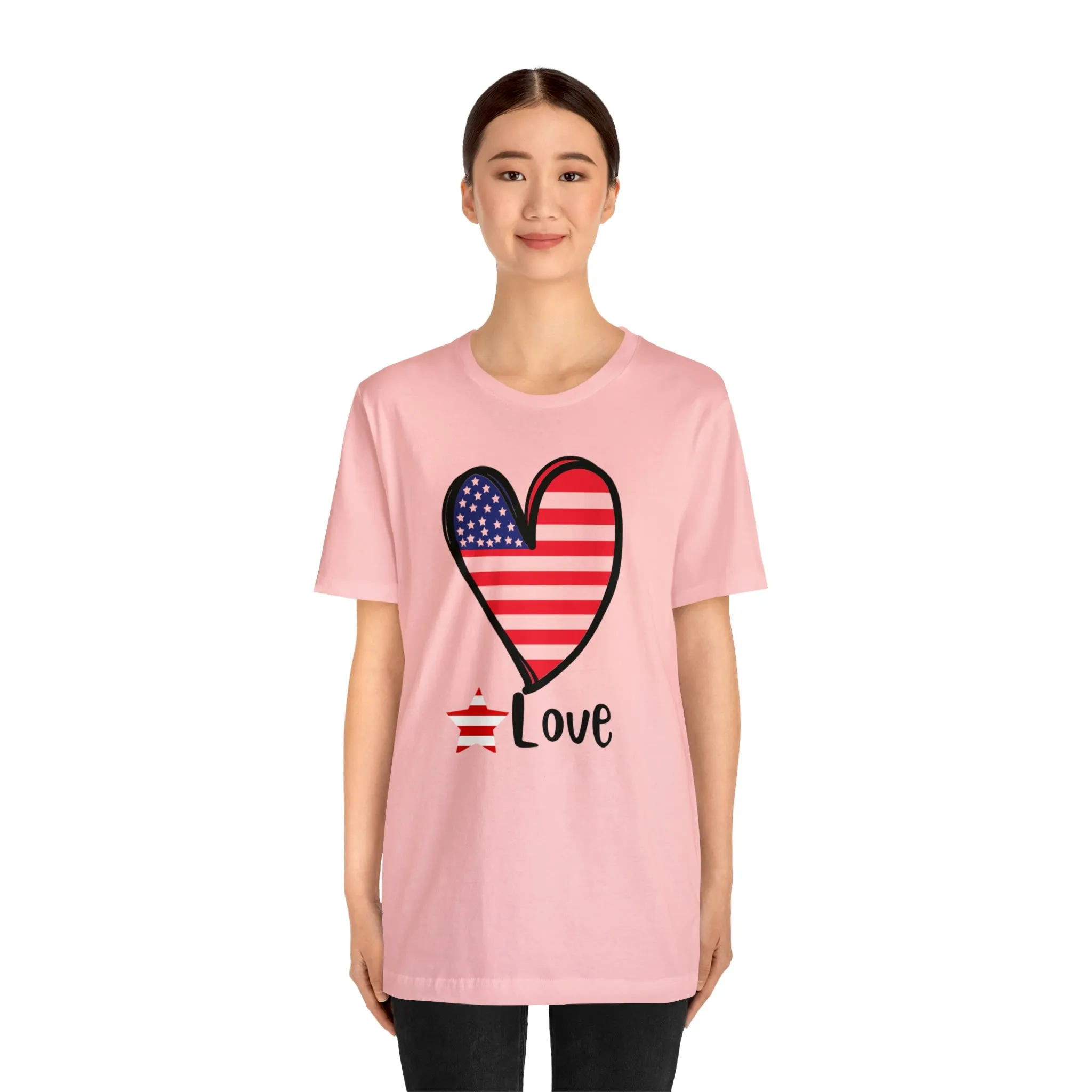 Memorial Day shirt, Love flag shirt, Independence Day, 4th of July shirt