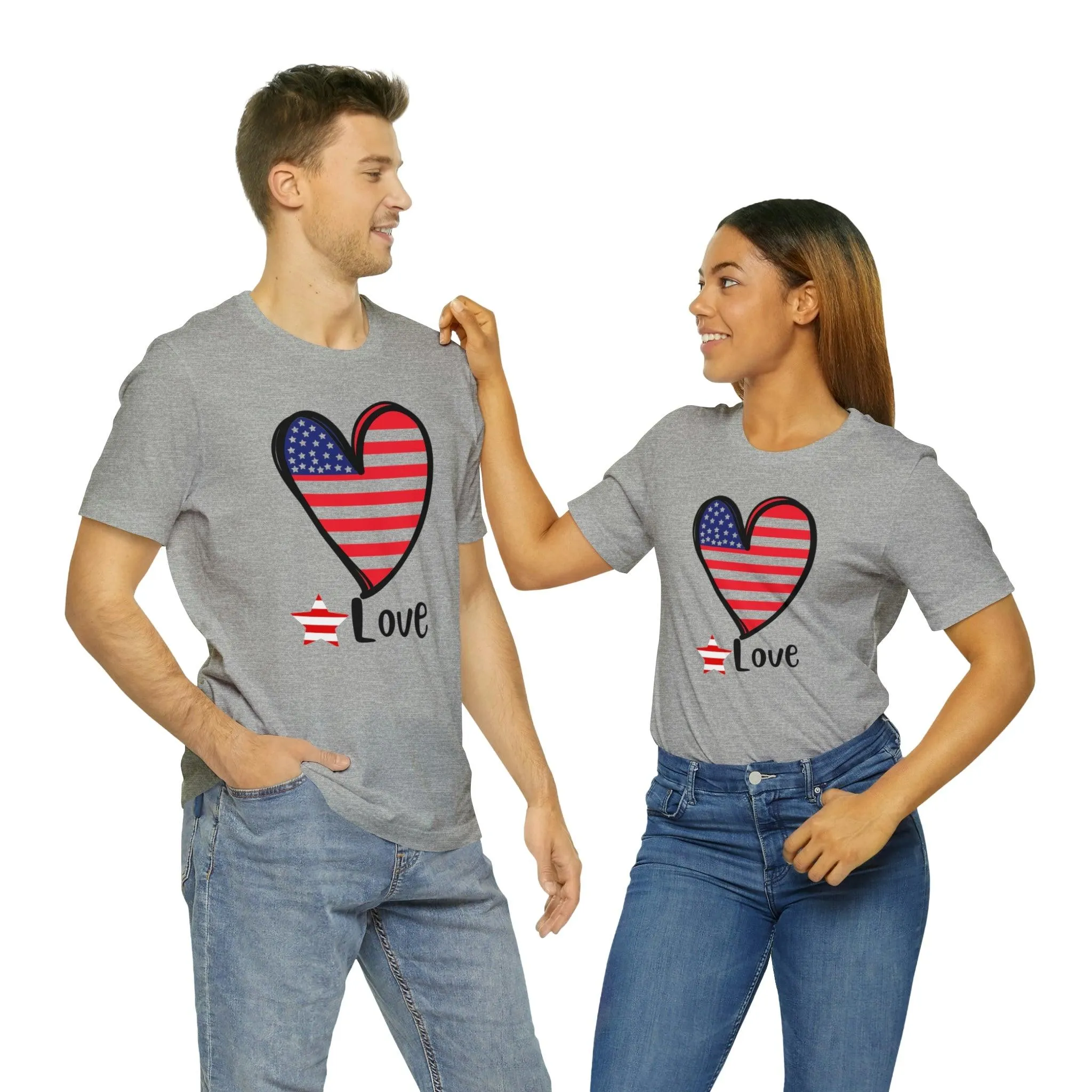 Memorial Day shirt, Love flag shirt, Independence Day, 4th of July shirt