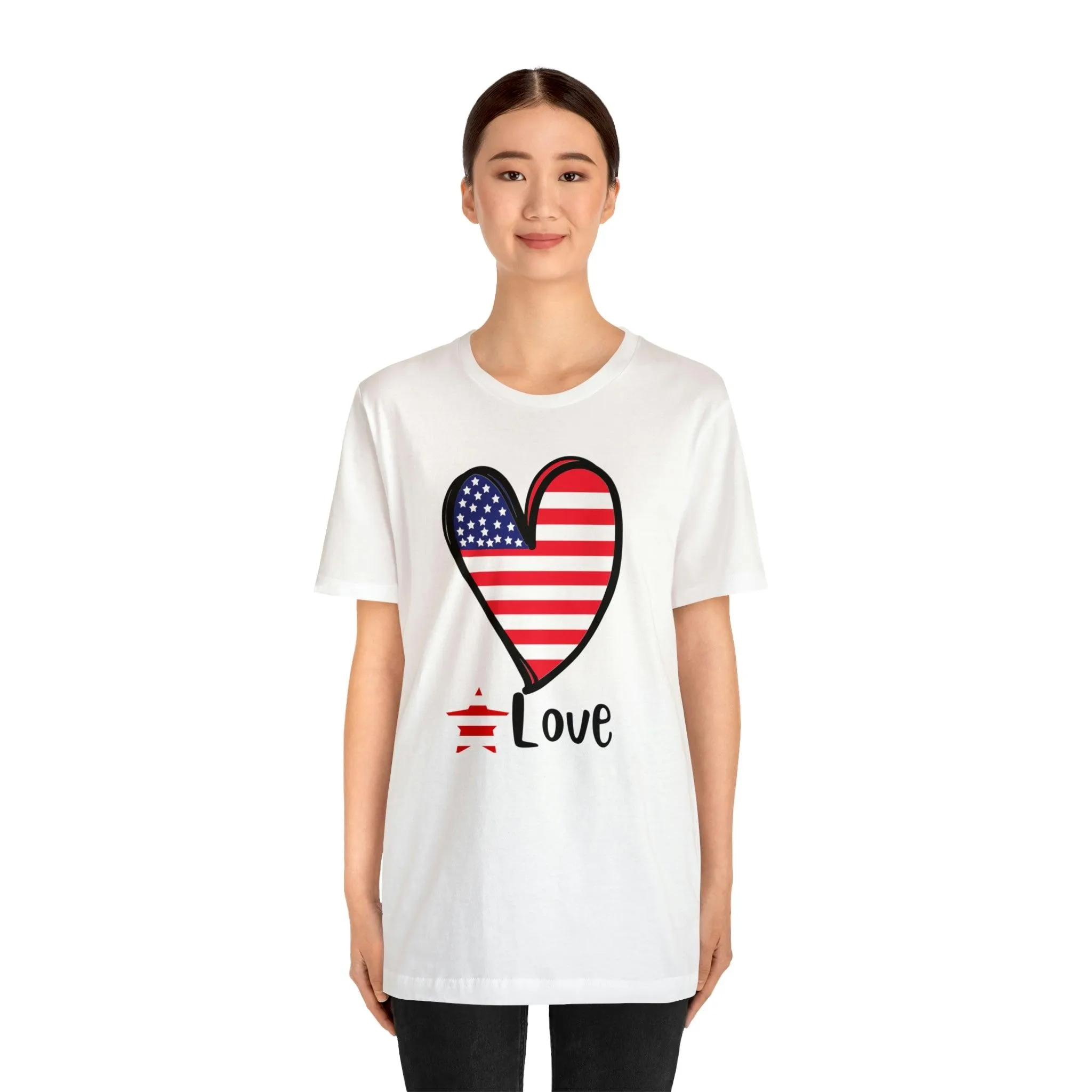 Memorial Day shirt, Love flag shirt, Independence Day, 4th of July shirt