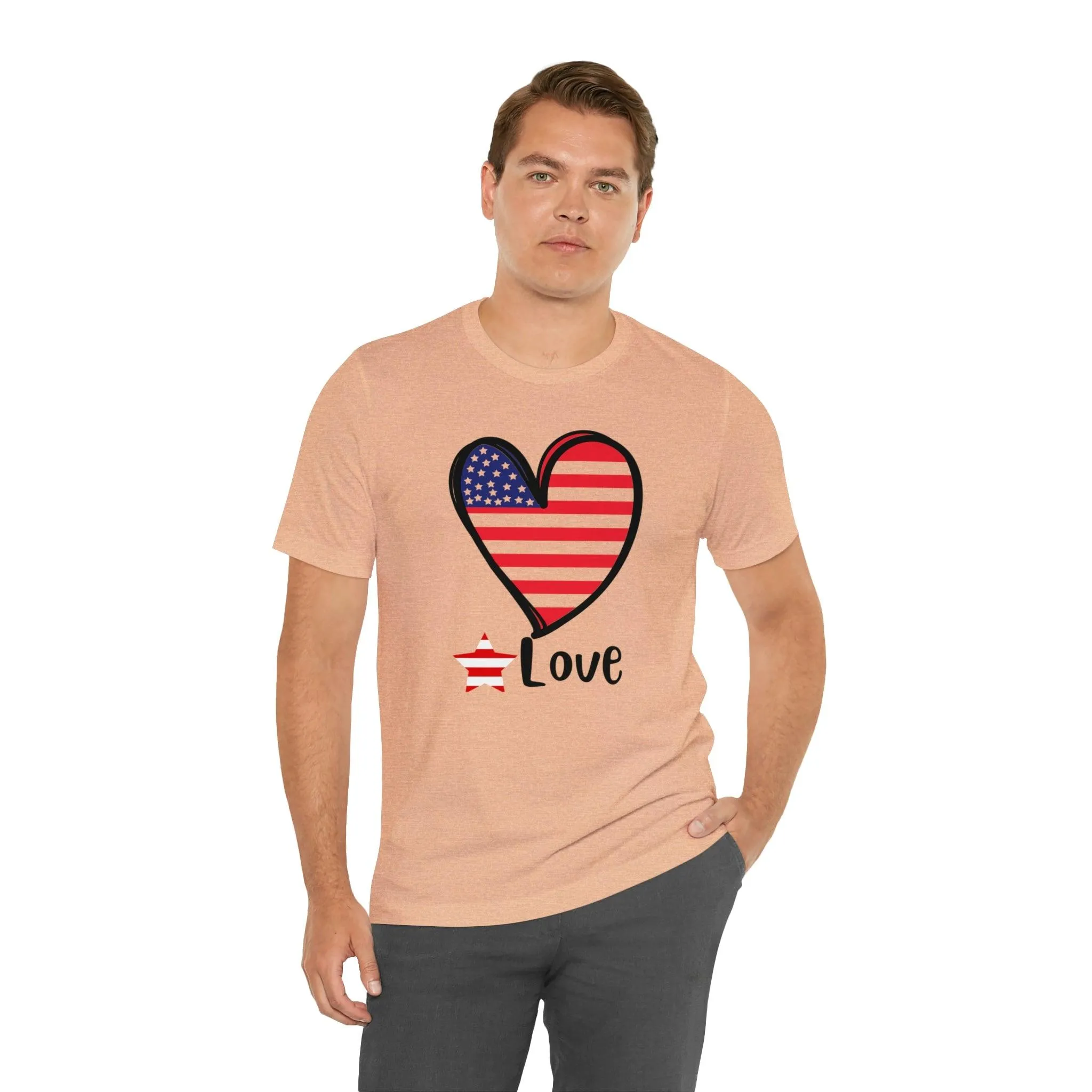 Memorial Day shirt, Love flag shirt, Independence Day, 4th of July shirt