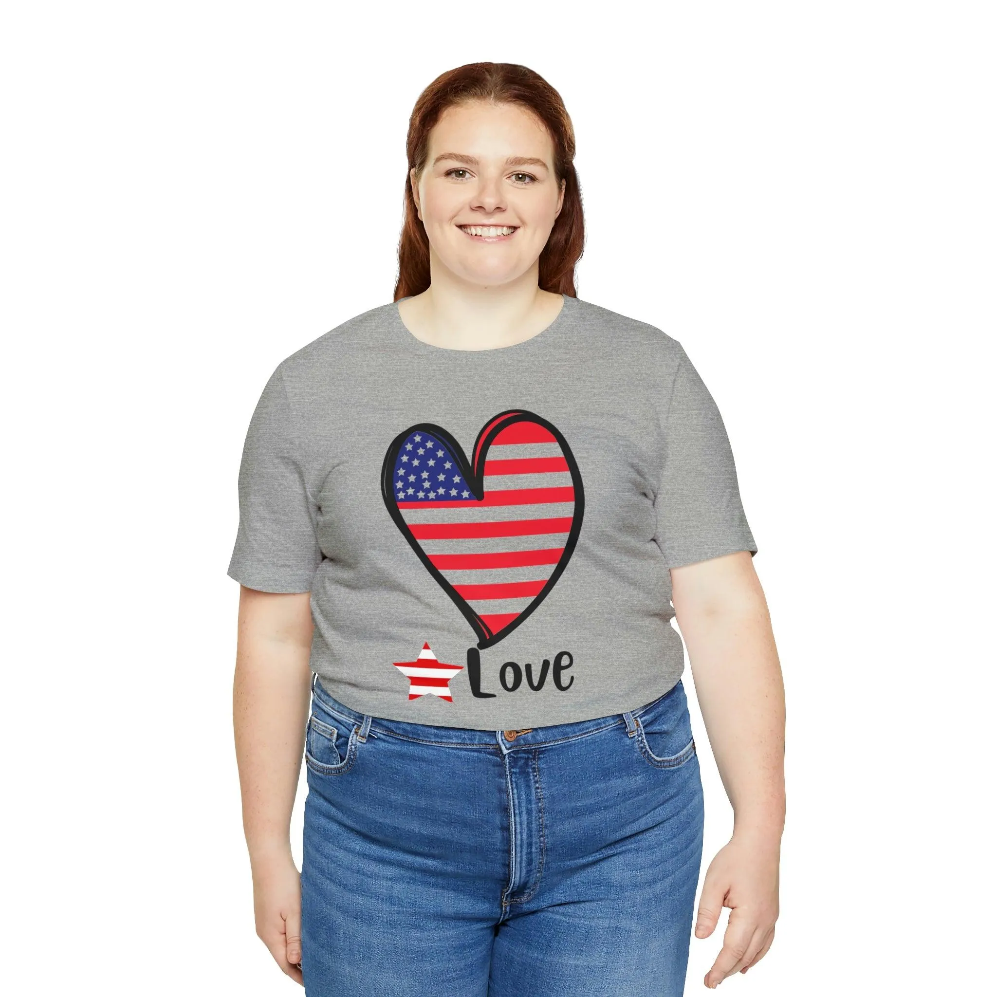 Memorial Day shirt, Love flag shirt, Independence Day, 4th of July shirt