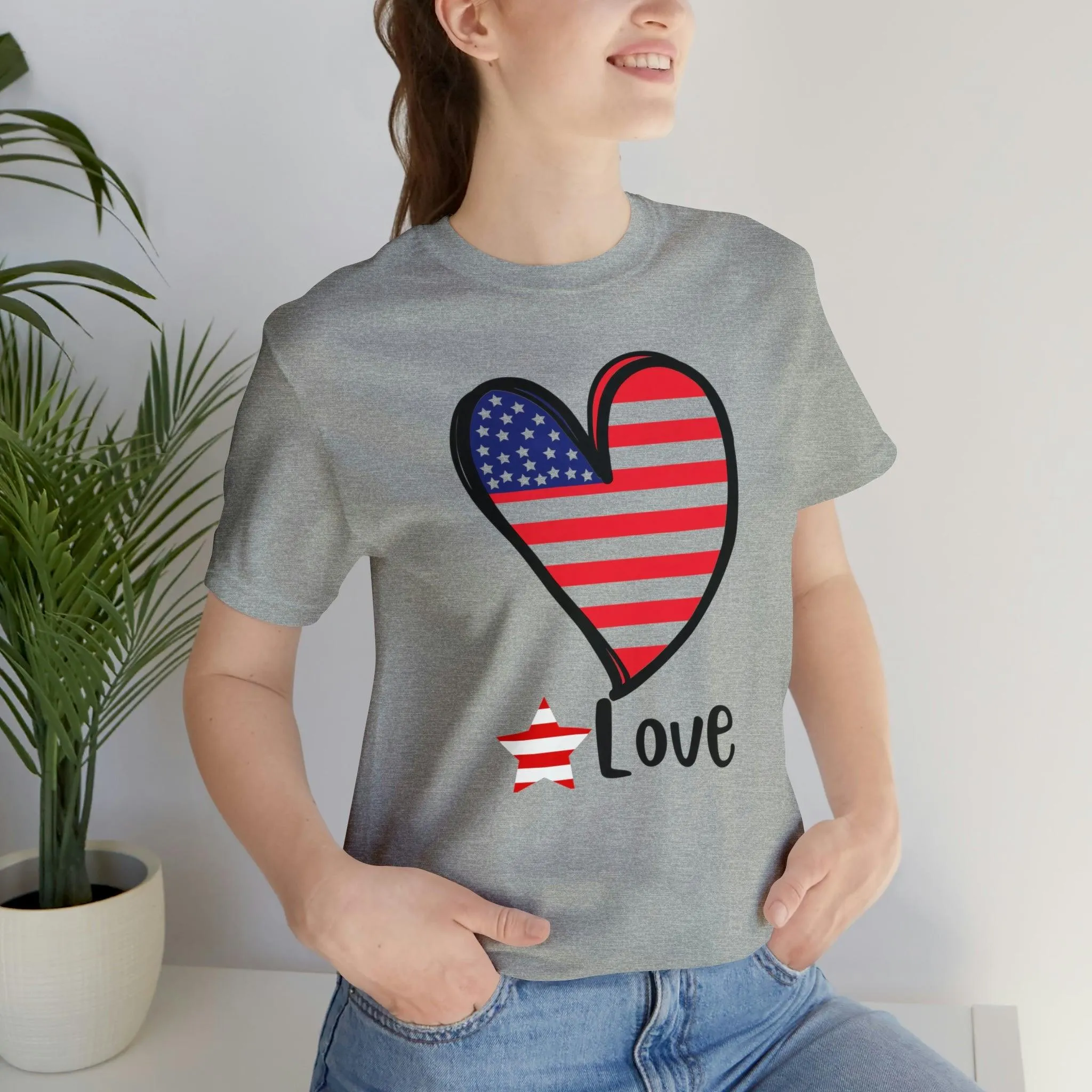 Memorial Day shirt, Love flag shirt, Independence Day, 4th of July shirt