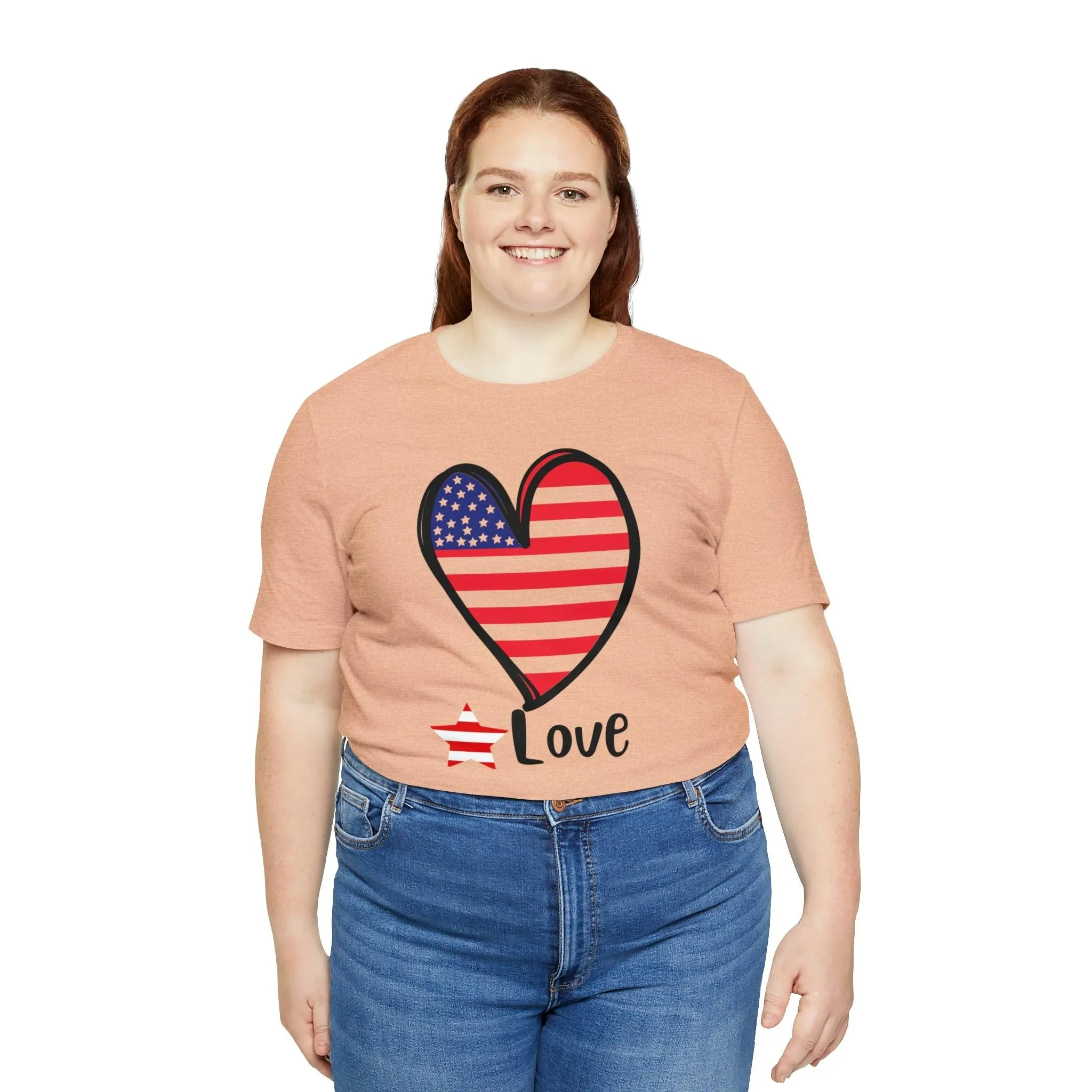 Memorial Day shirt, Love flag shirt, Independence Day, 4th of July shirt