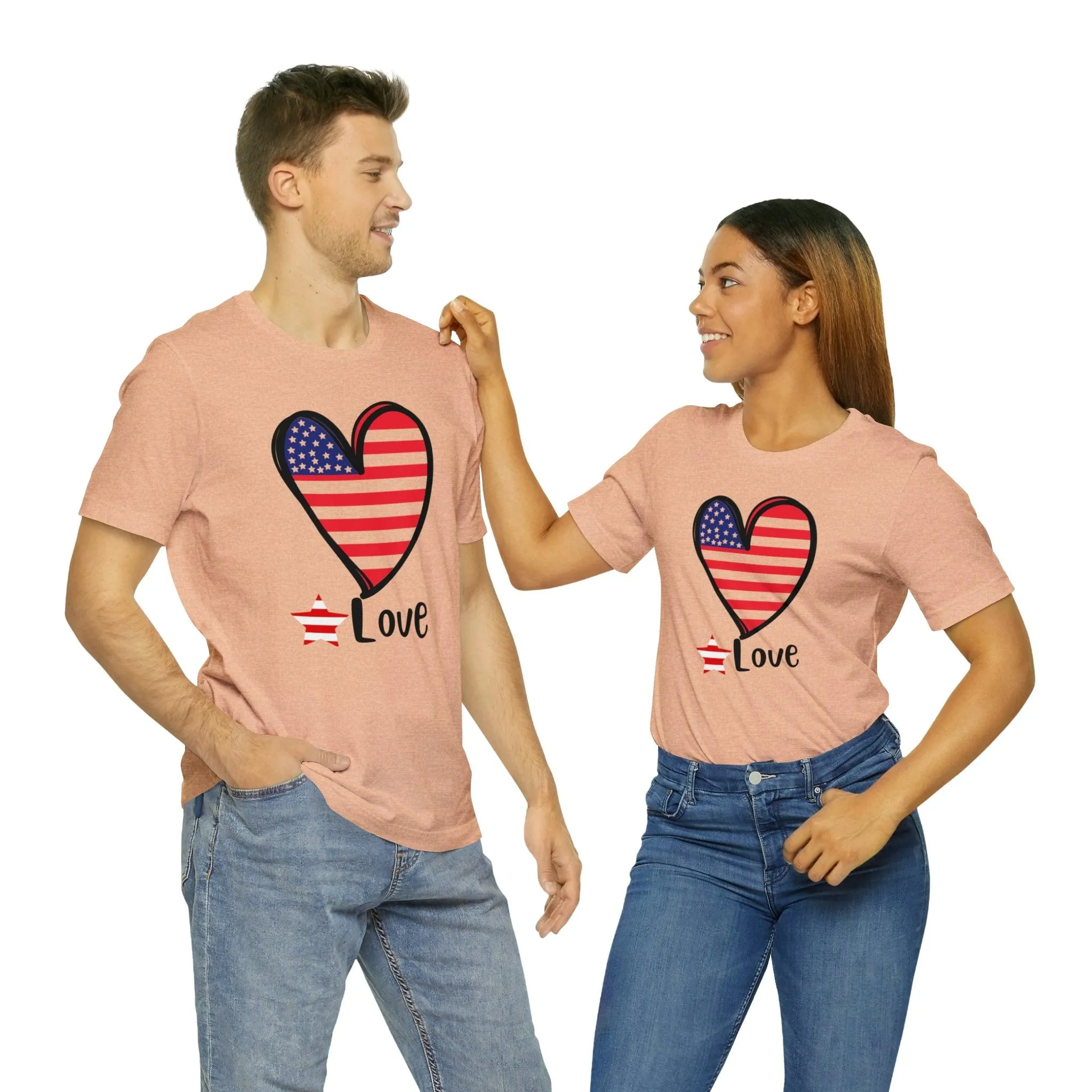 Memorial Day shirt, Love flag shirt, Independence Day, 4th of July shirt