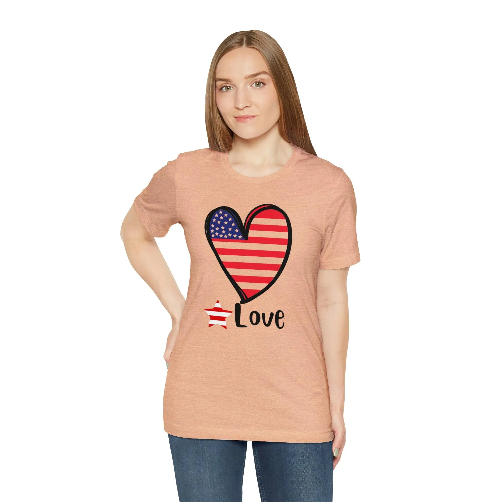 Memorial Day shirt, Love flag shirt, Independence Day, 4th of July shirt