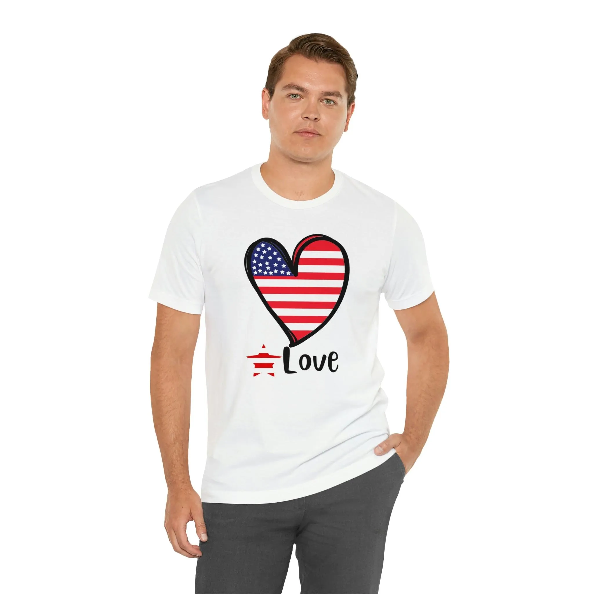 Memorial Day shirt, Love flag shirt, Independence Day, 4th of July shirt